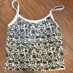 Brandy Melville Skull Print Tank Top